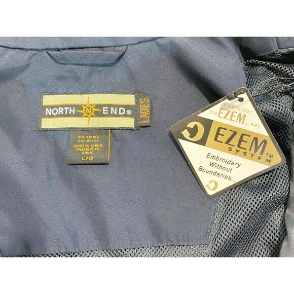 North End Pullover Jacket Women's Large Half Zip Softshell Blue New w/Tag - Picture 4 of 5